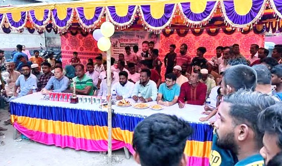 বাজিতপুরে মরহুম মজিবুর রহমান স্মৃতি ফুটবলের ফাইনাল অনুষ্ঠিত