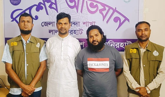 লালমনিরহাটে সাবেক উপজেলা ভাইস চেয়ারম্যানসহ গ্রেফতার ৩