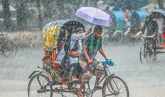 আজ দেশের ৯ অঞ্চলে ঝোড়ো বৃষ্টি হতে পারে