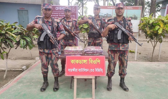 সাতক্ষীরায় ১১ লক্ষ টাকার ভারতীয় মালামাল জব্দ