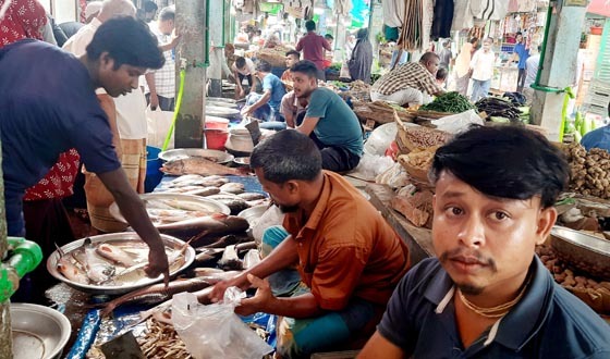 সৈয়দপুরে বাজার সিন্ডিকেটের কারণে বেড়েছে প্রতিটি মাছের দাম