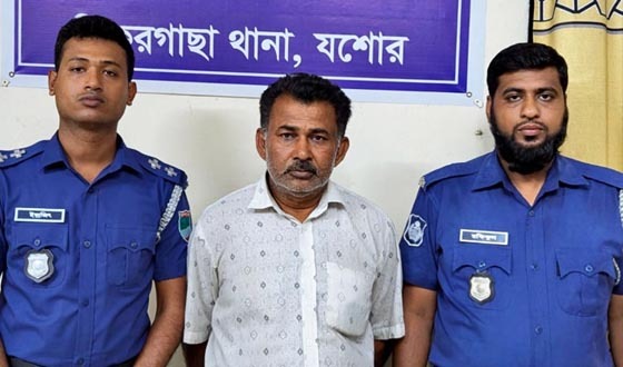 ঝিকরগাছা ইউপি আ‘লীগ সভাপতি গ্রেফতার