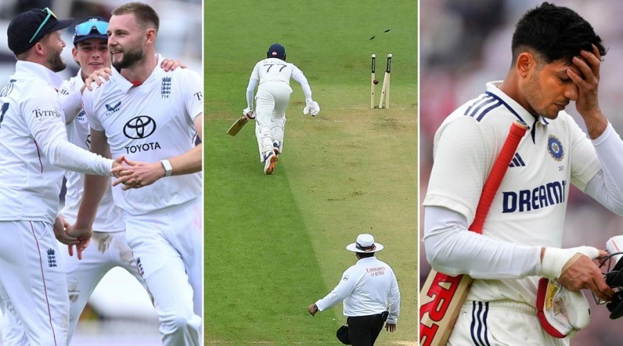 সিরিজ নির্ধারণী টেস্টে ২২৪ রানে অলআউট ভারত