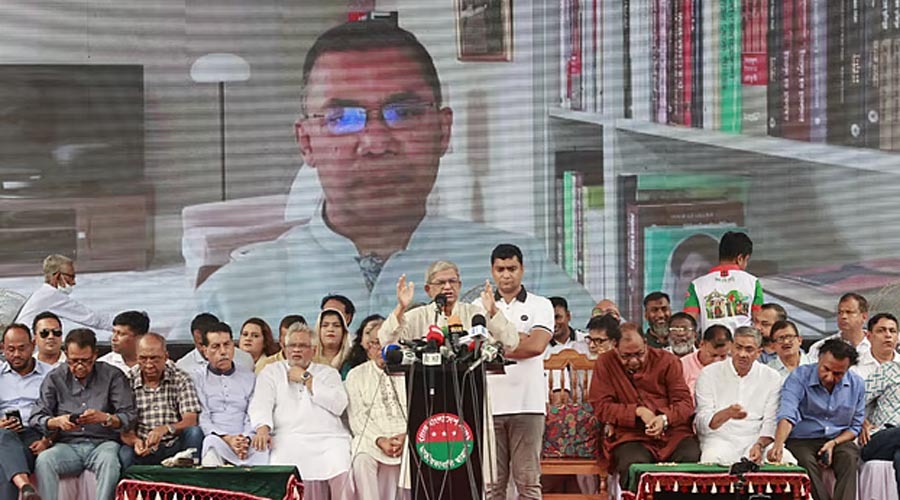 তারেক রহমান ফিরবেন, নেতৃত্ব দেবেন—ছাত্রসমাবেশে ফখরুল