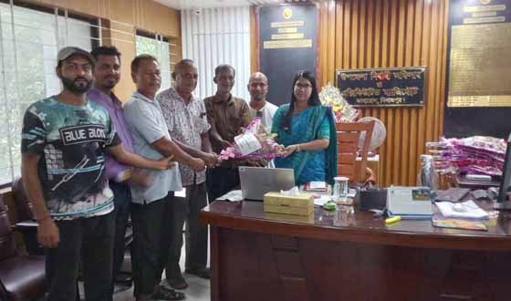 নবাগত ইউএনও কে কাহারোল রিপোর্টাস ইউনিটের পক্ষ থেকে শুভেচ্ছা