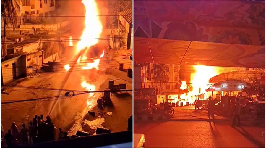 মহাখালীতে পেট্রোল পাম্পের আগুন নিয়ন্ত্রণে