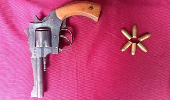 সীমান্ত এলাকা থেকে বিদেশী রিভলবার উদ্ধার