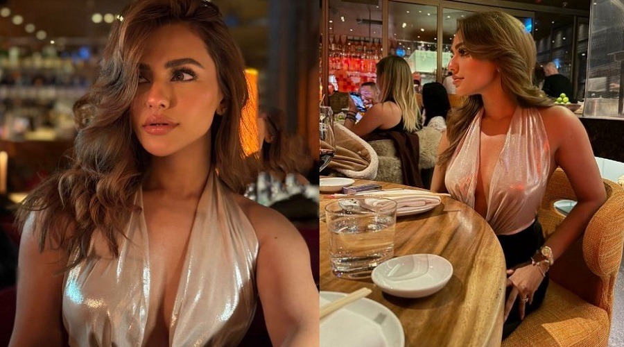 আবেদনময়ী লুকে ধরা দিলেন নুসরাত ফারিয়া