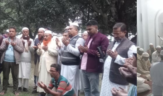 বেগম খালেদা জিয়ার রোগমুক্তি কামনায় এমপি প্রার্থী আলাউদ্দীনের দোয়া