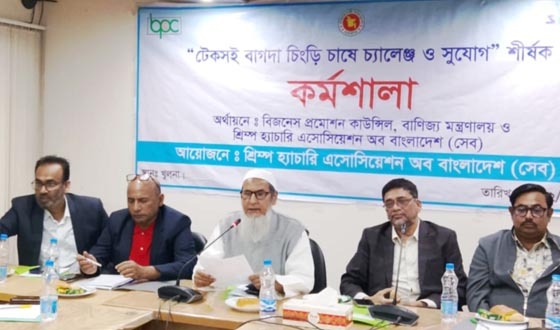 খুলনায় টেকসই বাগদা চিংড়ি চাষে  চ্যালেঞ্জ ও সুযোগ' শীর্ষক কর্মশালা