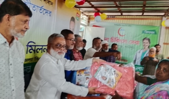 কালীগঞ্জে এক হাজার শীতার্তদের মাঝে শীতবস্ত্র বিতরণ