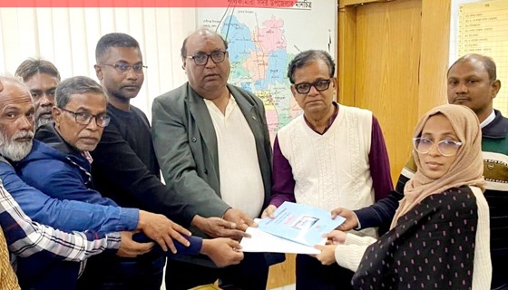 নীলফামারী সদর আসনে বিএনপি প্রার্থীর পক্ষে মনোনয়ন ফরম সংগ্রহ