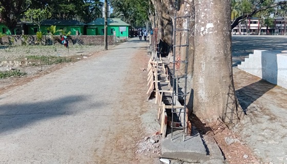 আমতলী আদালতের নিরাপত্তা বেষ্টুনী নির্মাণ কাজে উপজেলা প্রশাসনের বাঁধা