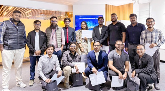 বিওয়াইডি বাংলাদেশের ‘ইউথ অ্যাপ্রেন্টিসশিপ প্রোগ্রাম ২০২৫’ এর প্রথম দফা  সম্পন্ন