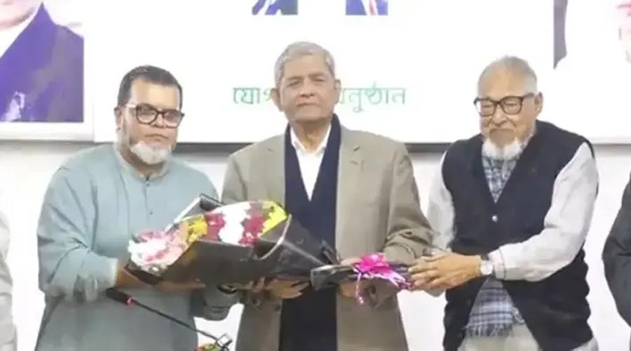 নিজ দল বিলুপ্ত করে বিএনপিতে যোগ দিলেন এহসানুল হুদা