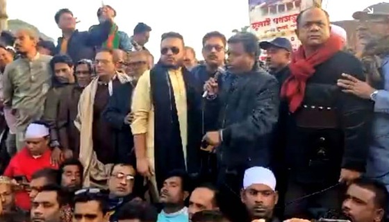 বাজিতপুরে বিএনপির মনোনয়নের দাবীতে বিক্ষোভ মিছিল ও সমাবেশ