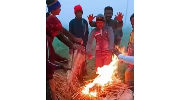 শৈত্যপ্রবাহের হিমেল হাওয়ায় বিপর্যস্ত জনজীবন