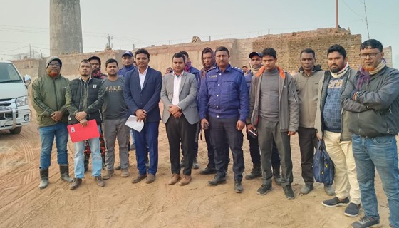 রায়গঞ্জে ৯ টি ইটভাটায় ১৮ লাখ টাকা জরিমানা