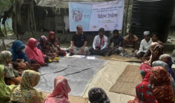 কয়রায় দুর্যোগের সচেতনতায় উঠান বৈঠক