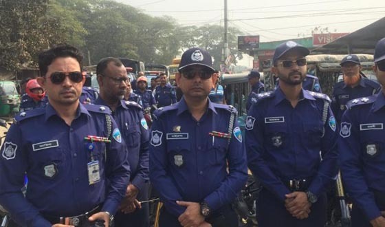 নাসিরনগর থানা পুলিশের বিশেষ মহড়া