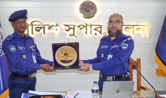 ওসি জি এম ইমদাদুল হক খুলনা জেলার শ্রেষ্ঠ অফিসার ইনচার্জ নির্বাচিত