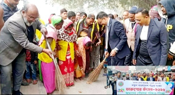 নীলফামারী পৌরসভার উদ্যোগে পরিষ্কার পরিচ্ছন্নতা অভিযান