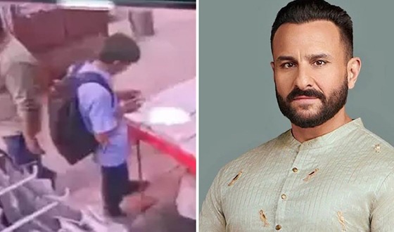 সাইফের ওপর হামলাকারীর নতুন ফুটেজ প্রকাশ্যে