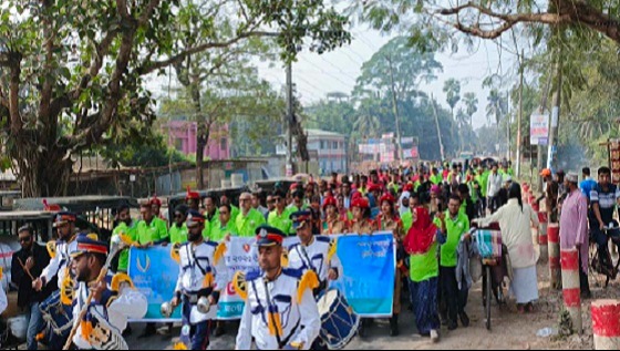 তারুন্যের উৎসবে পিরোজপুরে বর্ণাঢ্য র‌্যালী