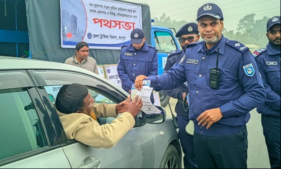সড়ক দুর্ঘটনা রোধে রংপুর পুলিশ সুপারের বিশেষ উদ্যোগ