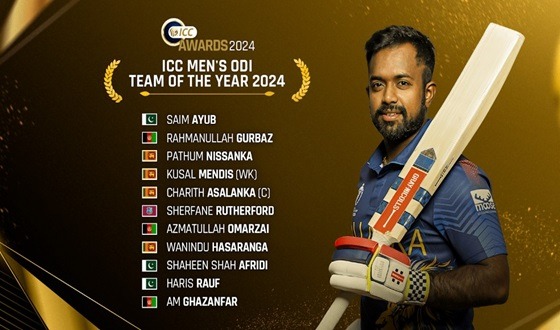 প্রকাশ পেলো আইসিসি ওয়ানডে টিম অব দ্য ইয়ার ২০২৪