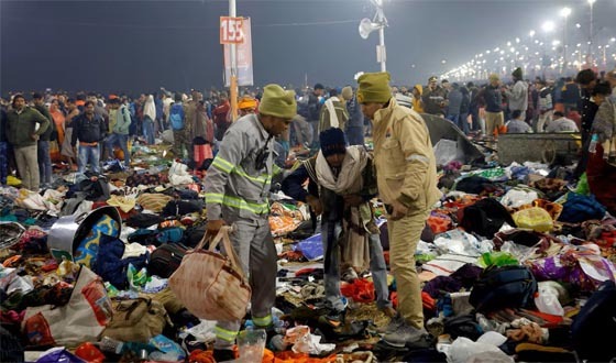 ভারতের কুম্ভ মেলায় পদদলিত হয়ে নিহতের সংখ্যা বেড়ে ৪০