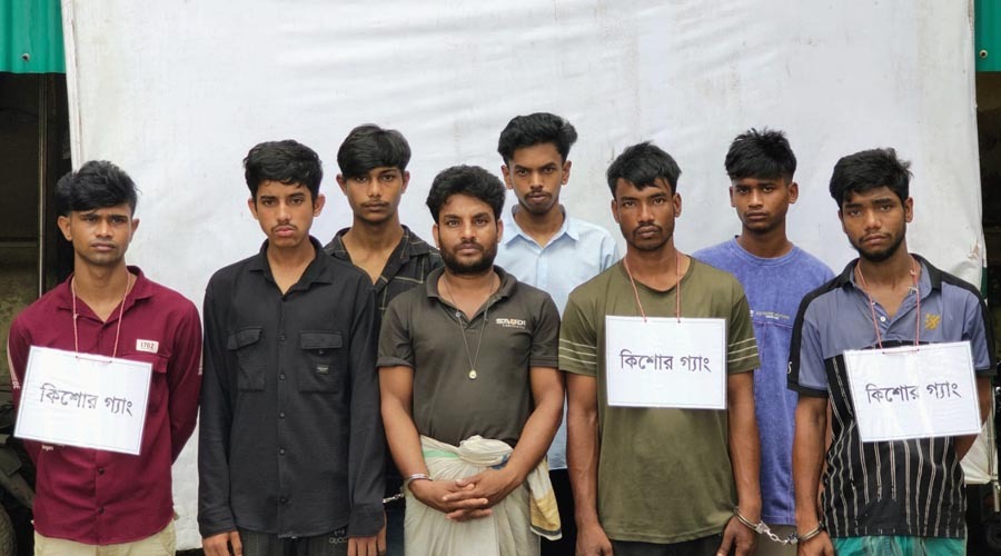 চাঁদপুর হাজীগঞ্জে তালিকাভুক্ত ৮ কিশোর গ্যাং সদস্য আটক