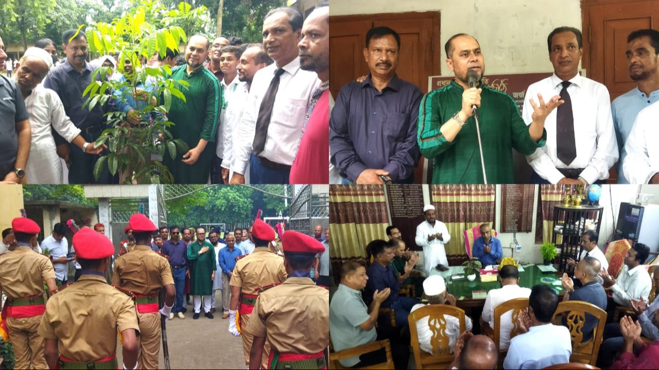 আজিম উদ্দিন স্কুলে ৮৩ ব্যাচের বৃক্ষরোপন