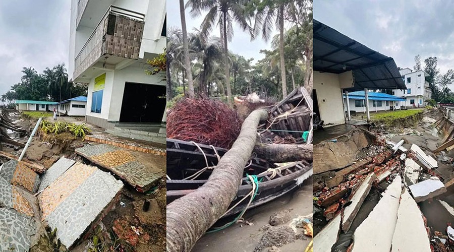 লন্ডভন্ড সেন্ট মার্টিন: জোয়ারের আঘাতে ক্ষতিগ্রস্ত হোটেল-রিসোর্ট