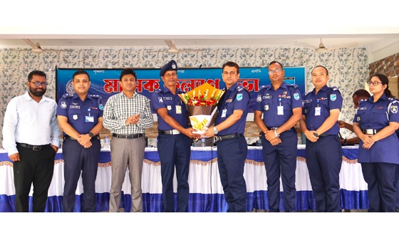 আরআই পুলিশ লাইন্স জাফর মোল্লাকে অবসরজনিত বিদায় সংবর্ধনা