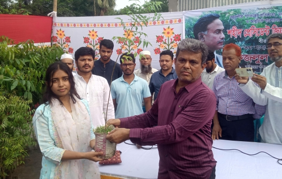 কালীগঞ্জে জিয়াউর রহমানের শাহাদাৎ বার্ষিকী উপলক্ষে গাছ বিতরণ