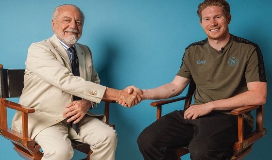 অবশেষে নাপোলিতে যোগ ডি ব্রুইনা