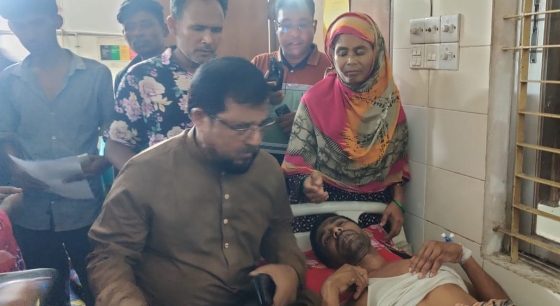 বিএনপি নেতাকে দেখতে ধানের শীষ মনোনয়ন প্রত্যাশী সাত্তার