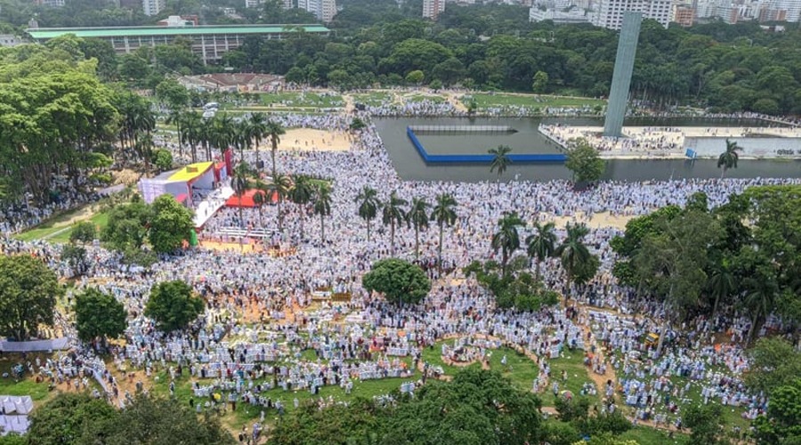 সোহরাওয়ার্দী উদ্যানে ইসলামী আন্দোলনের মহাসমাবেশ, কর্মীদের ঢল