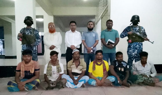 মেঘনায় জাটকা সংরক্ষণ অভিযানে ১১ জেলে আটক