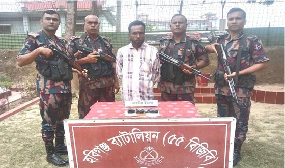 মাধবপুরে বিজিবির অভিযানে ইয়াবাসহ আটক-১