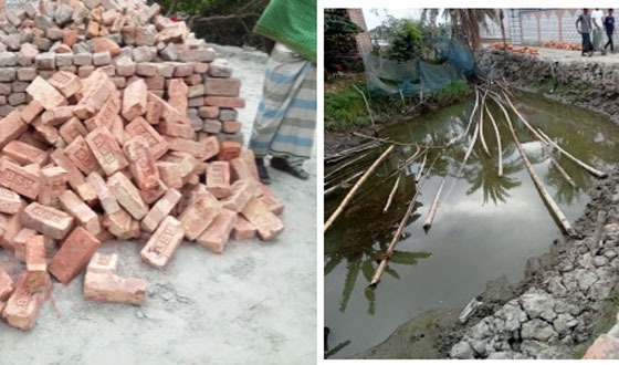 শালখালী-বসুখালী সড়কে এইচবিবি কাজে অনিয়ম ও দূর্নীতির অভিযোগ