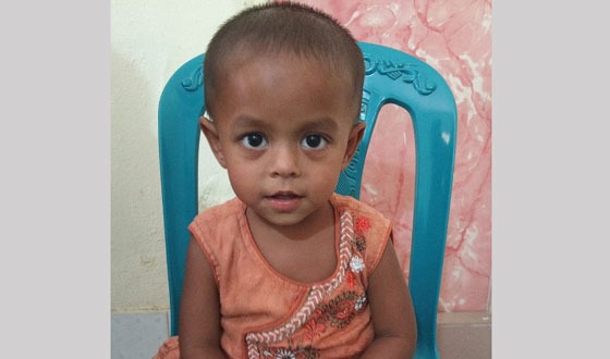 তালায় এক শিশু কন্যার চিকিৎসার জন্য সাহায্যের আবেদন