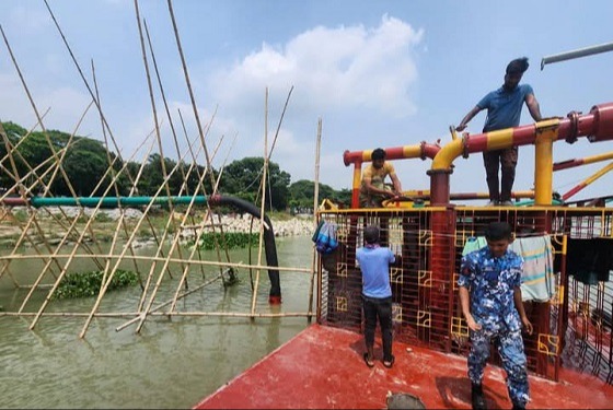 লৌহজংয়ে অবৈধ বালু উত্তোলন করার অপরাধে ১২ জনকে সাজা ও অর্থদন্ড