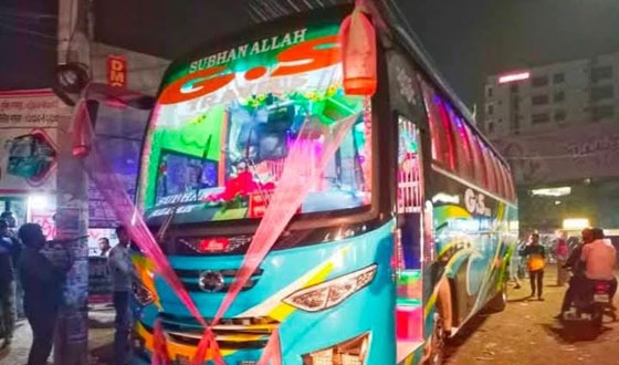 খুলনা টু দিঘির পাড় রুটে গেটলক গাড়ি চালু