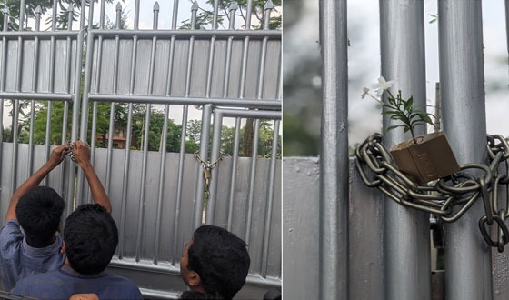 ববি’র উপাচার্যের অপসারণ চেয়ে এবার বাসভবনে তালা