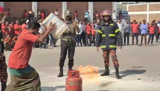 বেনাপোল বন্দরে যৌথ অগ্নিনির্বাপণ মহড়া