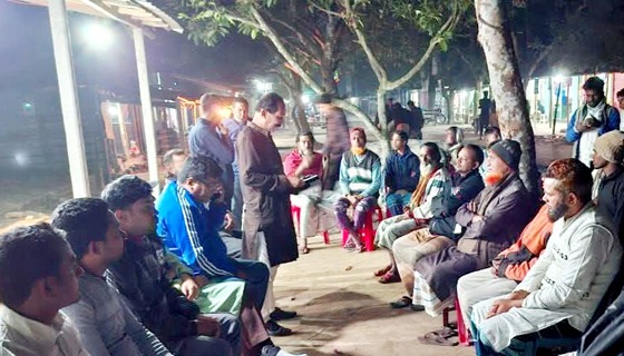 নীলফামারী চওড়া বাংলা বাজারে এনসিপির নির্বাচনী প্রচারণা