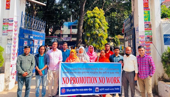 পদোন্নতির দাবিতে সাধারণ শিক্ষা ক্যাডার প্রভাষকদের কর্মবিরতি শুরু