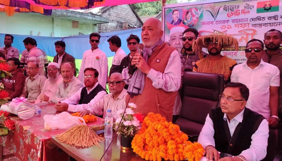 দৌলতপুরে ধানের শীষের প্রার্থী রেজা আহমেদ বাচ্চু মোল্লা'র নির্বাচনী সভা